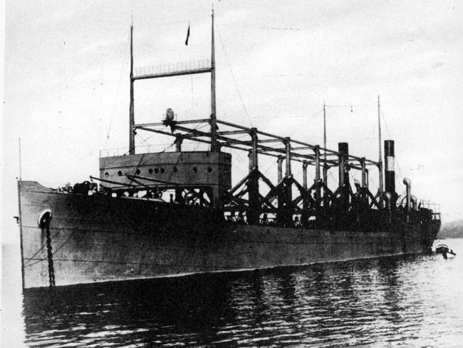 The USS Cyclops ship, the first reported ship carrying a radio lost in the Bermuda Triangle in 1918.