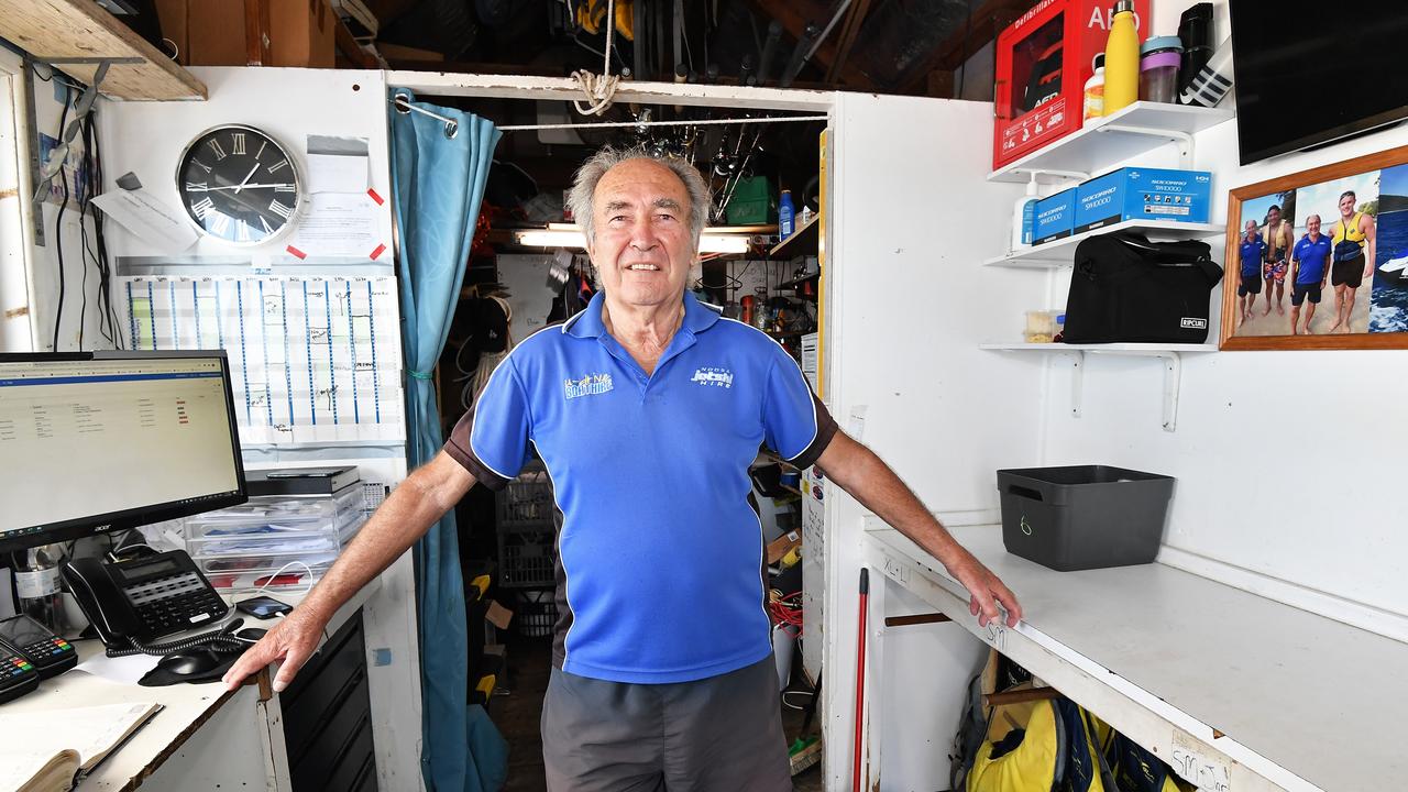 Geoff Phillips not happy with a council recommendation to stop his jetty office redevelopment. Picture: Patrick Woods