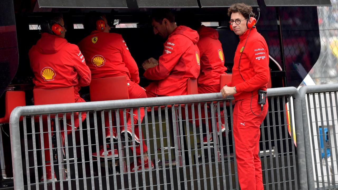 Oh, to be a fly on the Ferrari pit wall with team principal Mattia Binotto.