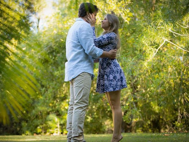 The proposal took place in the gardens of Australia Zoo. Picture: Robert Irwin/@robertirwinphotography