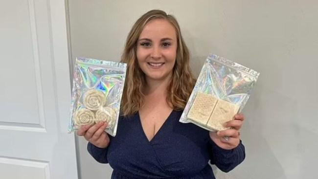 Britni Eddy with some of her products. Picture: East Idaho News