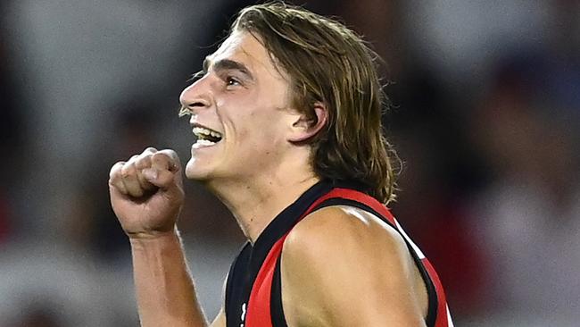 Lifelong Essendon fan Harry Jones is looking the goods this season.