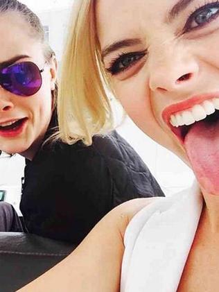 Cara Delevingne and Margot Robbie. Picture: Instagram