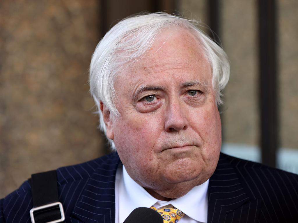 Clive Palmer outside the Federal Court in Sydney. Picture: NCA NewsWire/Damian Shaw