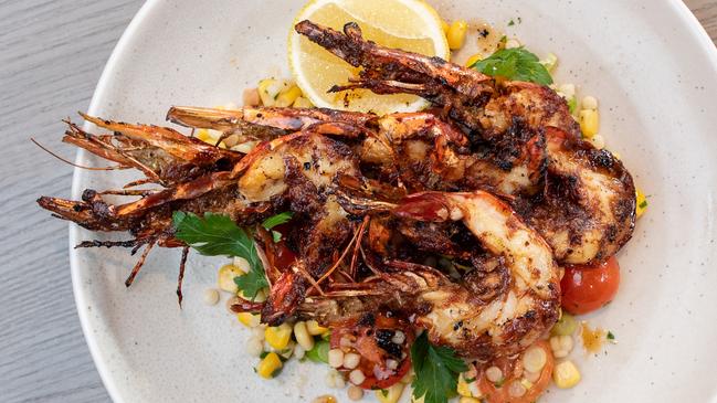 One of the four dishes in the Perfect Plate Awards, King Prawns Mojo De Ajo, at Campbelltown Catholic Club. Picture: Monique Harmer