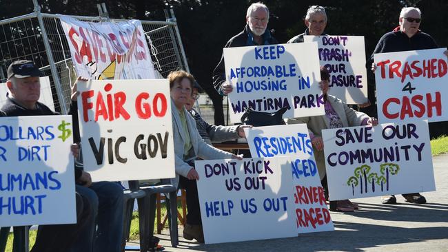 Protesters cheered last night’s decision at Knox Council, but are still resigned to losing their homes.