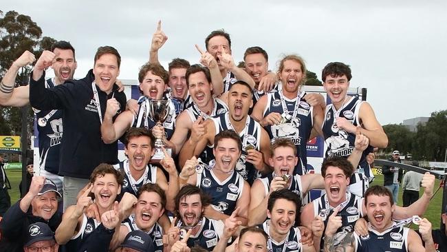 Hoppers Crossing won its first senior flag since 2004. Photo: Local Legends Photography.