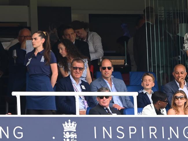 Prince George watches the cricket. Picture: Getty Images