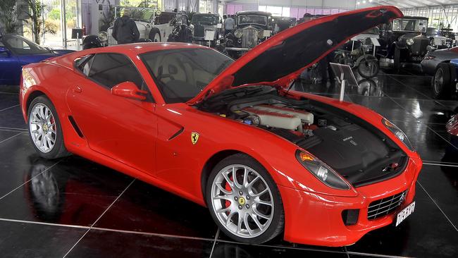 Australian politician Clive Palmer displayed a Ferrari 599 in his museum.