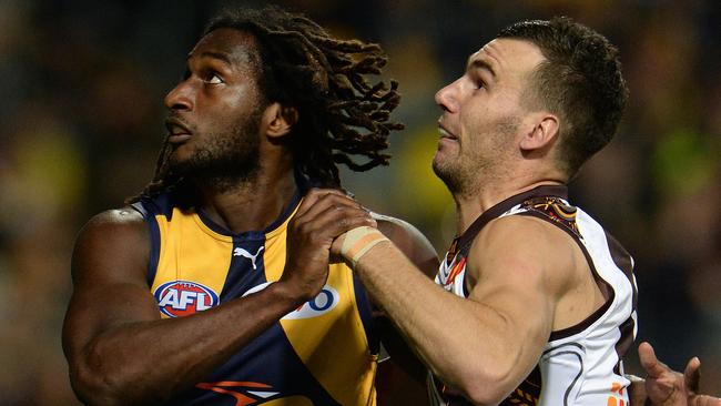 The Eagles desperately need Nic Naitanui to return from injury. Picture: Daniel Wilkins
