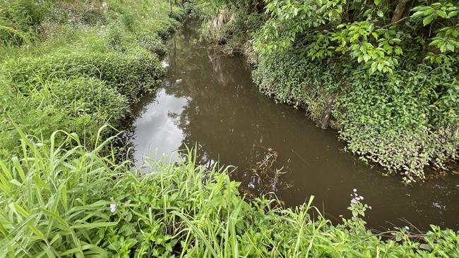 The drain, or canal, at Murwillumbah in the Tweed. Picture: Tweed Daily News/David Bonaddio