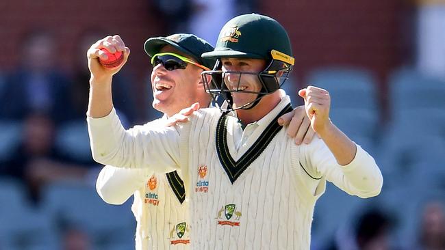 Warner (L) has been Australia’s attack dog in the field for the best part of a decade. Picture: AFP