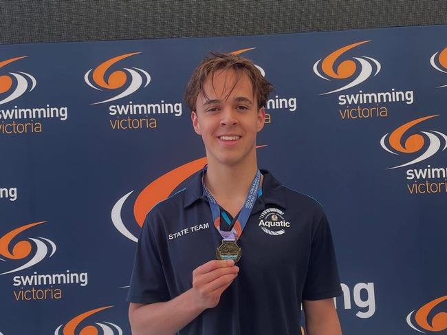 Camberwell Grammar Aquatic's Sam Welsh. Picture: Facebook.