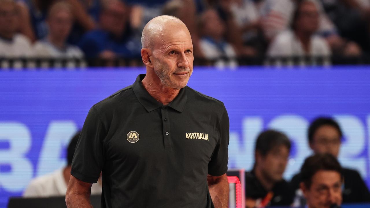 Brian Goorjian was certainly feeling it in the Boomers’ loss. (Photo by Takashi Aoyama/Getty Images)