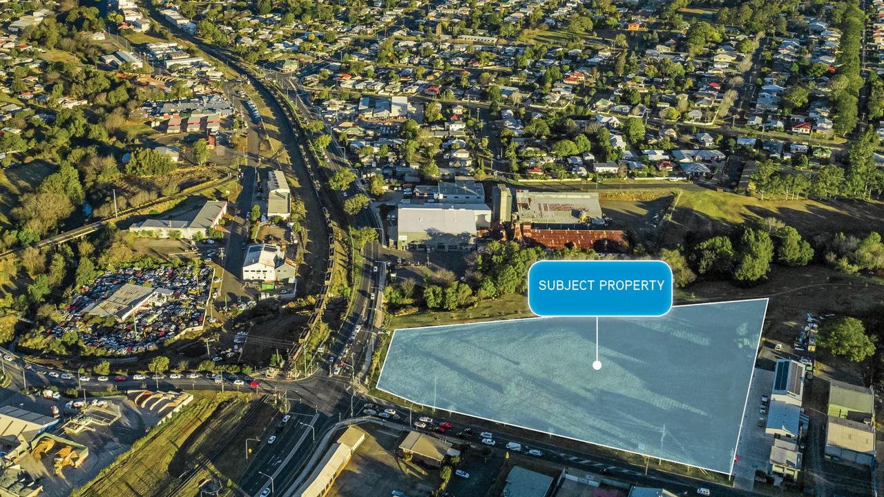 A major piece of land outside the Toowoomba, featuring a development approval for a service station, has sold for $1.8m.