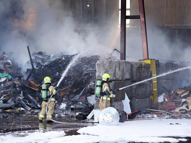 The fire at Cleanaway Resource Recovery Centre is not being treated as suspicious. Picture: Sam Ruttyn