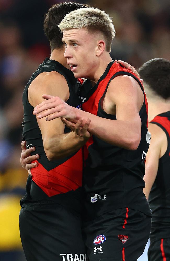 Nate Caddy helped make Essendon more dangerous. Picture: Getty Images