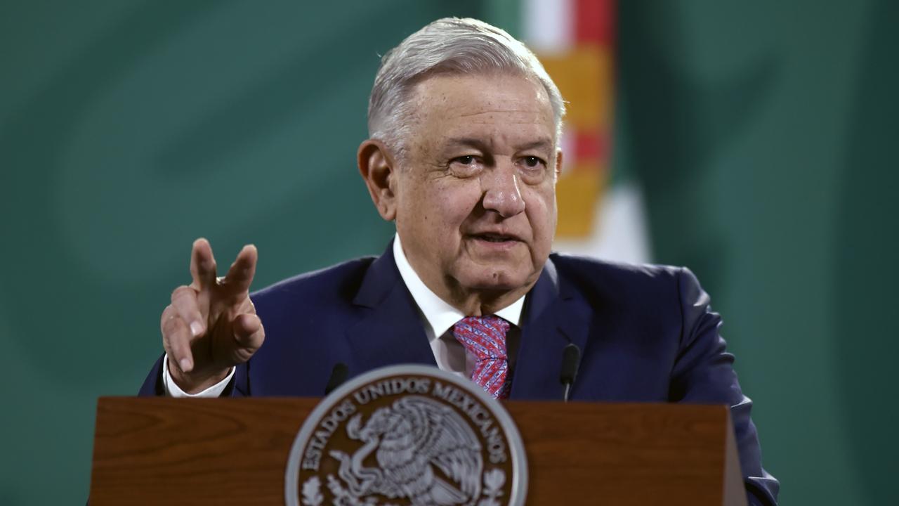 Mexican President Andres Manuel Lopez Obrador Palacio Nacional, in Mexico City. Picture: Alfredo Estrella / AFP