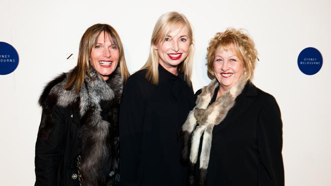 Jacquie Naylor (left) with Collette Garnsey and Susan Renouf at the launch party of Zara on Melbourne’s Bourke Street in 2011.