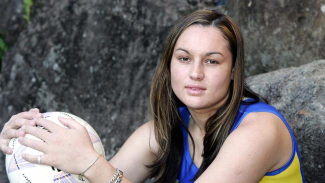 Ashley Dayberg, pictured in 2004. The netballer was suspended for 18 months after punching a girl. Picture: Adam Head