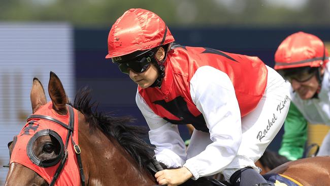 Rachel King rides the Allan Denham-trained Adios Steve on Thursday. Pictured: Getty Images
