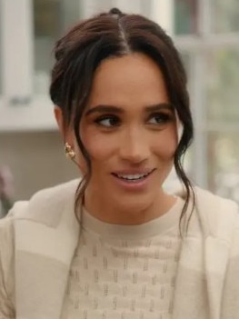 Meghan corrected Kaling on her surname on the show. Picture: Netflix