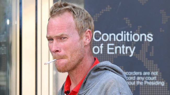 Brian Jackson says two officers assaulted him while he tried to pack up his stuff and move out of his house. Picture: AAP