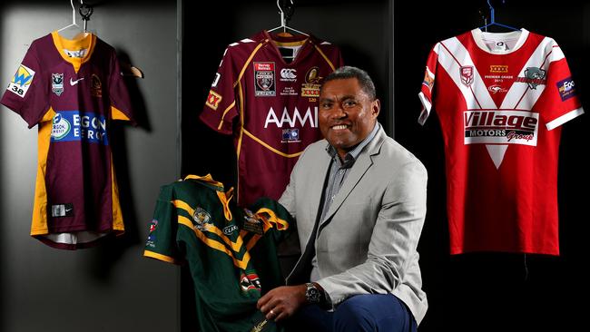 Rugby League Hall of Fame inductee Petero Civoniceva at Suncorp Stadium. Picture: Adam Head