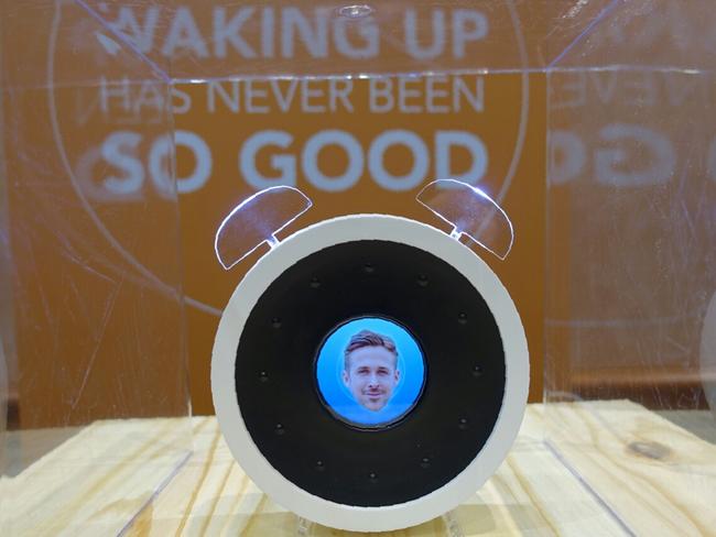 French firm Holi introduced a new type of smart alarm clock, the Bonjour, that connects to the internet to deliver Facebook notifications, traffic alerts, and work with other smart products. Picture: Supplied