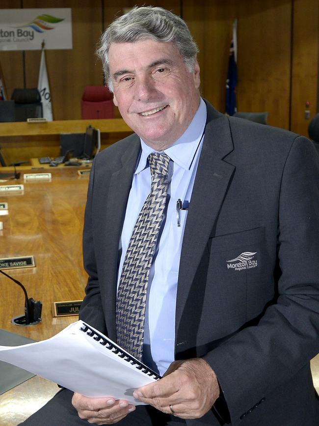 Then Moreton Bay mayor Allan Sutherland in 2017