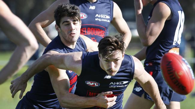 Melbourne’s Michael Hibberd is marked down for a starting spot in The Phantom team’s defence. Picture: David Caird