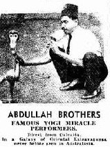 The Abdullah Bros advertised in The Daily Telegraph 1937.