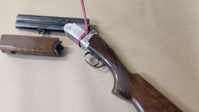 Loaded guns and other weapons were located at homes in Woodville South and Enfield. Picture: Supplied