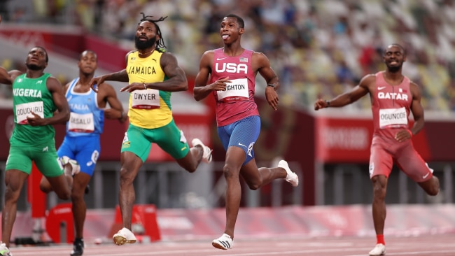 Erriyon Knighton was the talk of the track. Picture: Getty Images