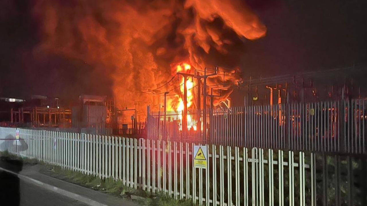 A fire at an electrical substation sparked the closure. Picture London Fire Brigade