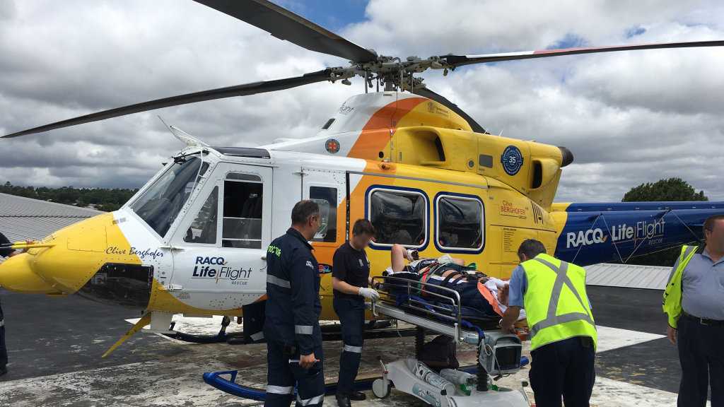 Man Airlifted To Hospital After Cut Free From Vehicle | The Courier Mail