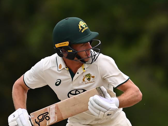 Nathan McSweeney will resume on 47 not out on the final day in Mackay.