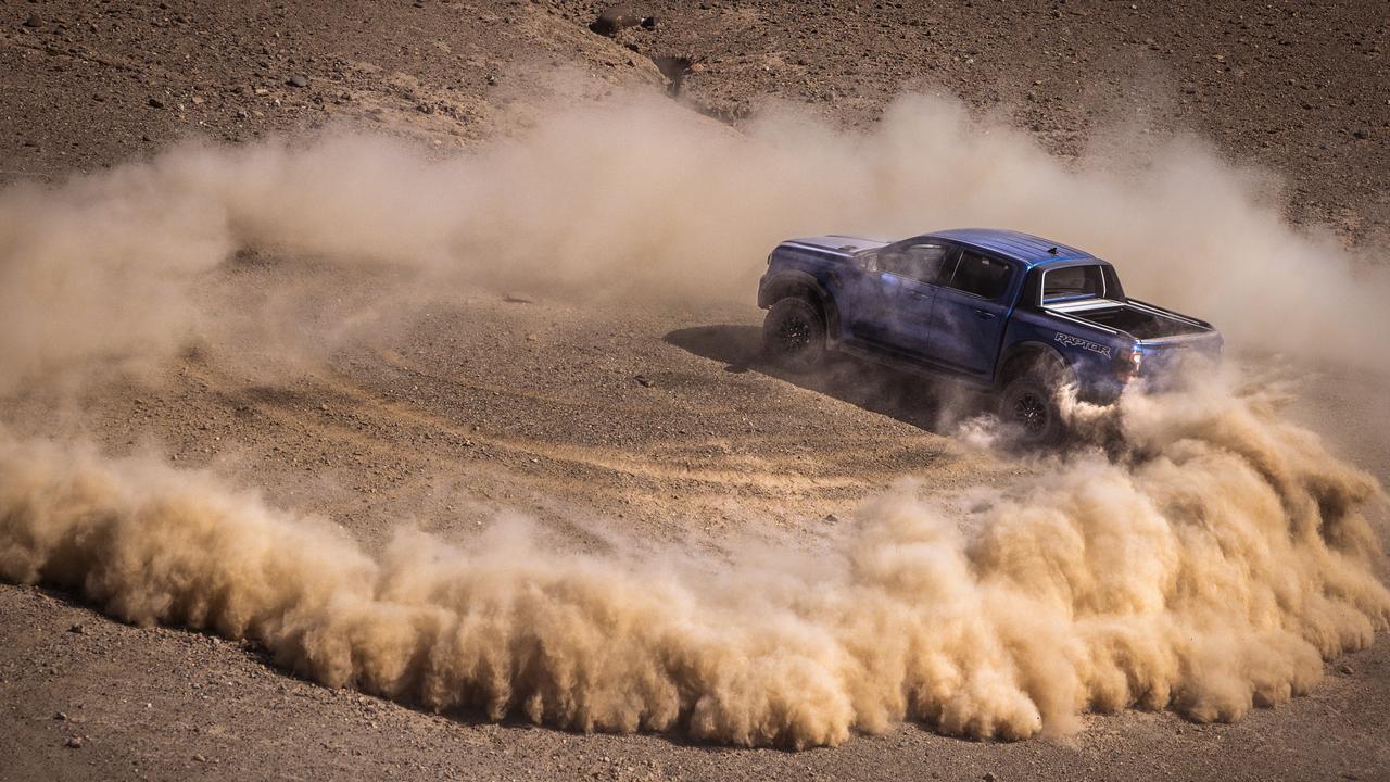 Ford Ranger Raptor in the Agafay Desert in Morocco. Photo: Supplied