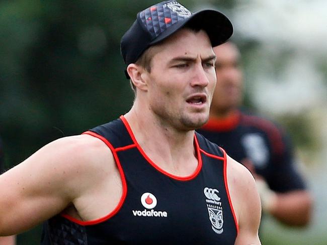 Kieran Foran, Vodafone Warriors NRL rugby league team during a training session at Mt Smart no3. Auckland, New Zealand. 29 November 2016. Copyright Image: William Booth / www.photosport.nz