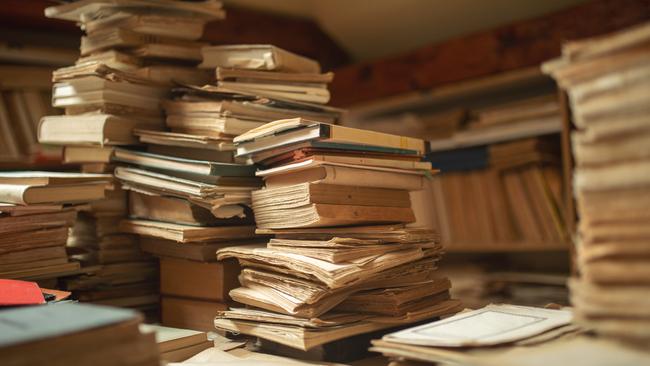 Phillip Adams has collected over 40,000 books. Picture: istock