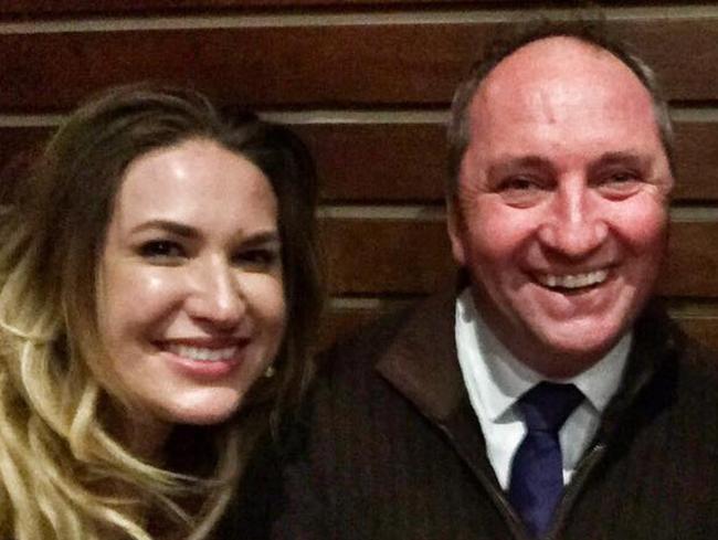 Vikki Campion and Barnaby Joyce.