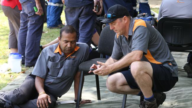 The stunned driver following the crash. Picture: AAP