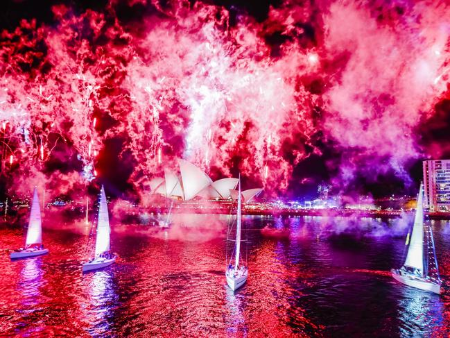 Sydney’s Harbour at last year’s Australia Day celebrations. Picture: NSW Government 