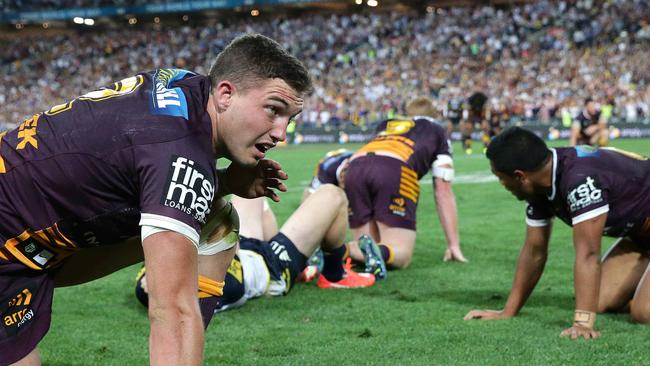 Corey Oates during the 2015 NRL Grand Final between the Brisbane Broncos and North Queensland Cowboys at ANZ Stadium, Sydney. Pics Adam Head