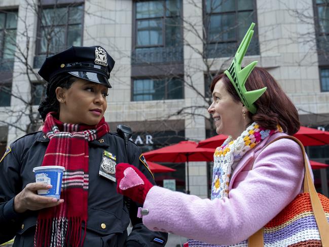 Carra Patterson stars as Officer Kaya and Carrie Preston stars as Elsbeth Tascioni in Elsbeth, a spin-off from The Good Wife.