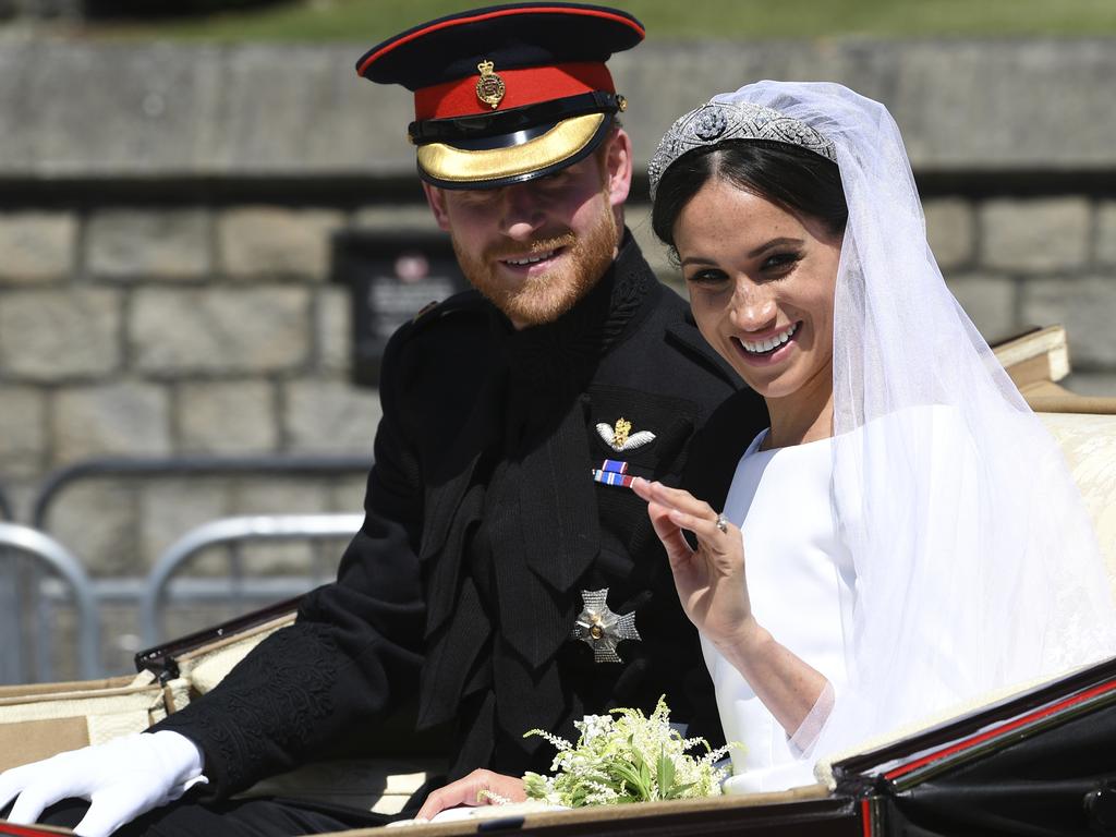 There has been news of a royal rift between Harry and his family after he married Meghan. Picture: AP 