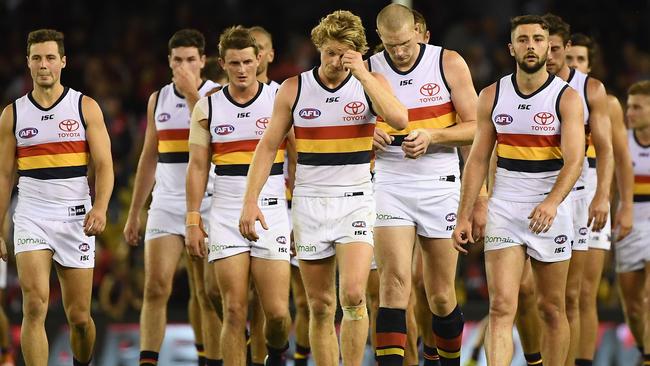 Apologies will be made over the reporting of the Crows’ 2018 Gold Coast camp, run by Collective Mind. Picture: Getty Images