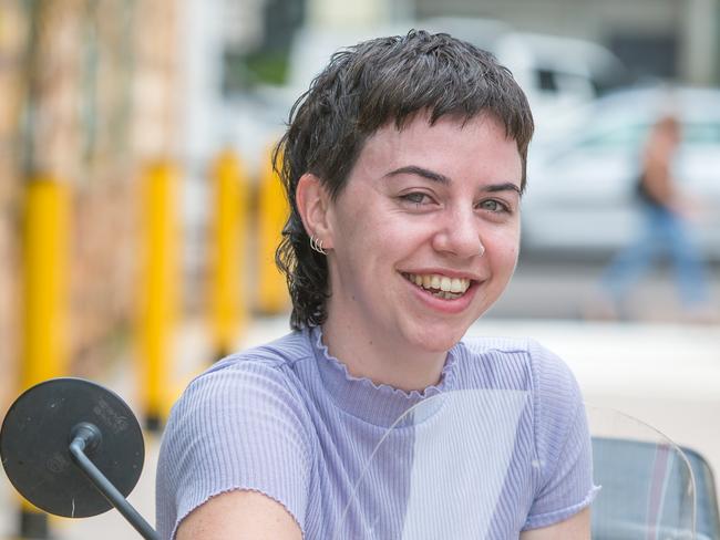 CBD Hospitality manager Fi Gunn reckons the Mullet's not just for the boys.Picture GLENN CAMPBELL