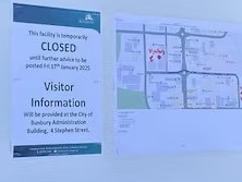 A closed sign on the Bunbury Museum and Heritage Centre.A boy has been flown to Perth with critical injuries after a parking meter fell on him at the Bunbury Museum and Heritage Centre.The incident happened on Arthur Street in the CBD on Wednesday morning. picture:  ABC