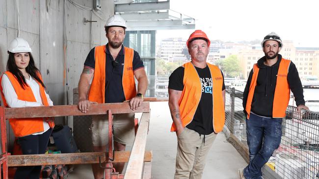 An organisation called MATES In Contruction is looking out for workers in the industry. Picture: Richard Dobson